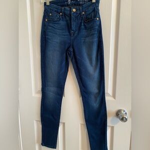 7 for All Mankind, Skinny Dark Jeans, size 26